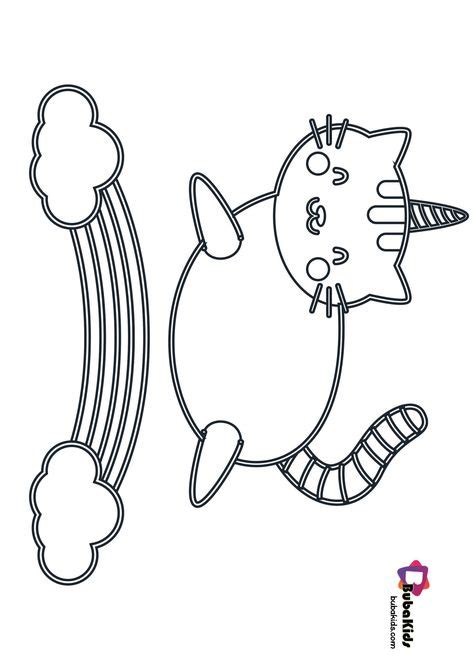 cute unicorn cat coloring page   cat coloring page coloring