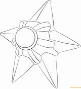 Staryu Pages Pokemon Coloring sketch template