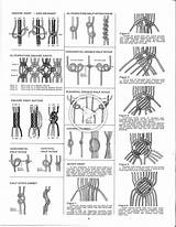 Macrame Makramee Hanger Machen Knoten Knots sketch template