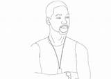 Coloring Will Smith Pages Cartoon sketch template