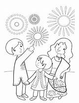 Diwali Colouring Pages Kids Drawing Festival Familyholiday Coloring Family Indian Color Related Posts Diya sketch template