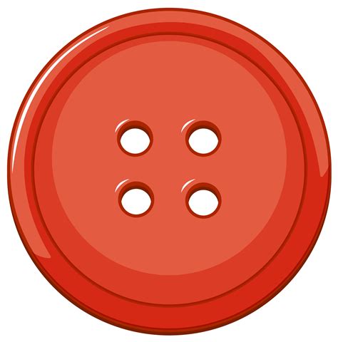 isolated red button  white background  vector art  vecteezy