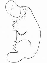 Animals Australian Coloring Pages Kids Aboriginal Animal Clipart Platypus Print Colouring Australia Line Book Animated Cliparts Outline Dot Printable Woodworking sketch template