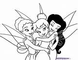 Coloring Pages Disney Fairies Iridessa Silvermist Disneyclips Tink sketch template