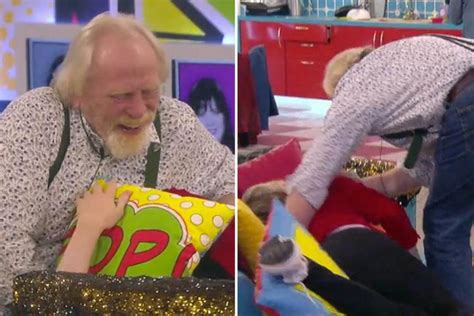 watch the bizarre moment celebrity big brother s james
