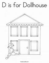 Coloring Dollhouse Address Built California Usa Twistynoodle sketch template