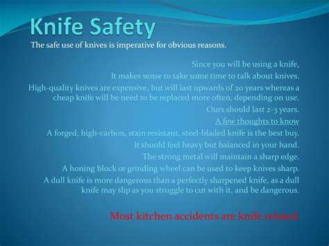 knife safety powerpoint    id