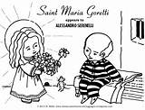 Coloring Francis St Saint Little Great Goretti Maria Mercy Choose Board Getcolorings Wordpress Awesome sketch template