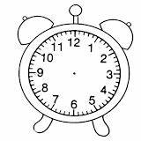 Clock Coloring Pages Alarm sketch template