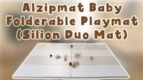 alzipmat baby folderable playmat silion duo mat youtube