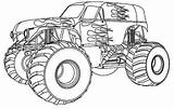 Monster Truck Coloring Pages Printable Drawings Drawing Transportation sketch template
