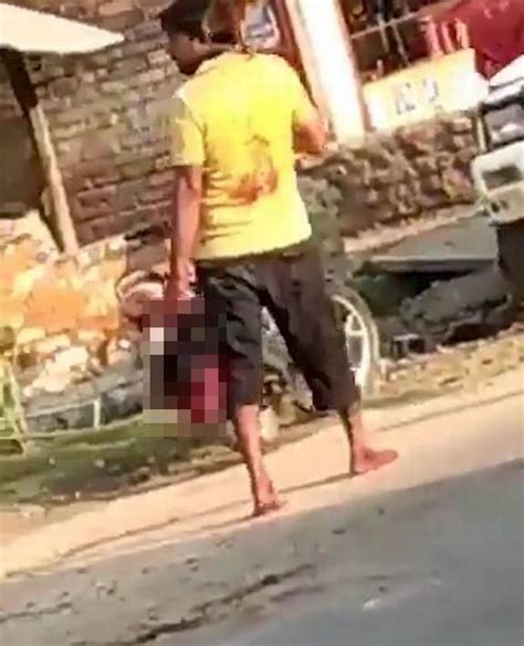 Jealous Husband Cuts Cheating Wife S Head Off And Carries It To