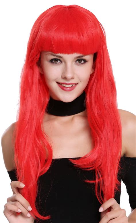 Wig Lady Women Cosplay Red 50s Pin Up Model Burlesque