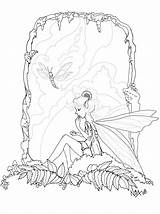 Coloring Pages Fairy Berries Choose Board Adult Hand Mcfaddell Phee Blue sketch template