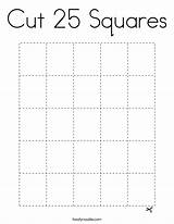 Squares sketch template