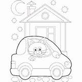 Coloring Surfnetkids Travel Cat Pages sketch template