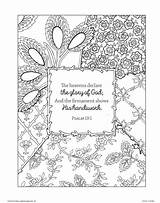 Coloring Psalms sketch template