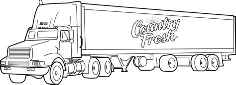 country fresh transport truck coloring pages picolour