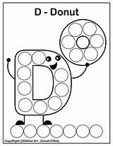 Dot Alphabet Freepreschoolcoloringpages Alphabets sketch template