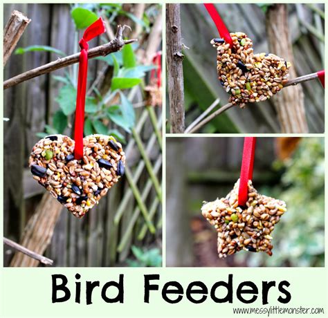 homemade bird feeders easy diy bird feeders  kids   messy  monster