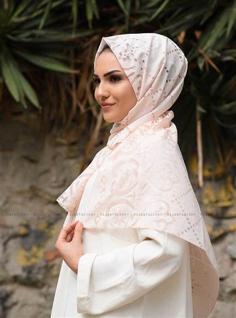 khawla dusty pink patterned cotton hijab hijab