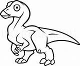 Iguanodon Dragoart sketch template