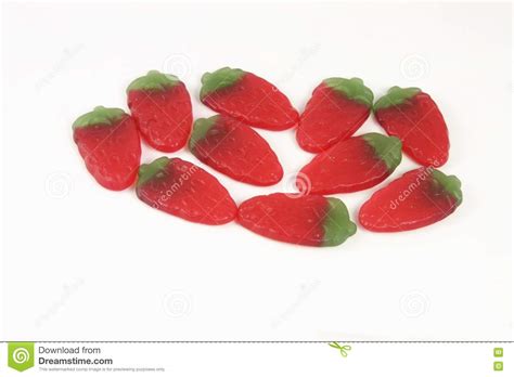 strawberry candy sweets stock photo image  isolated