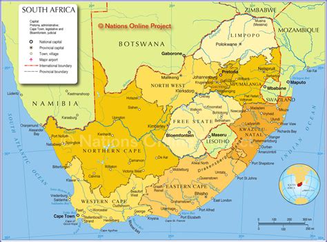 map map  south africa