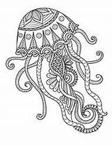 Kolorowanka Adults Kolorowanki Medusa Meduza Dorosli Druku Dorosłych 19a Relaksacyjne Doroslych Morska sketch template
