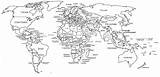Map Countries Coloring Pages Choose Board Kids sketch template