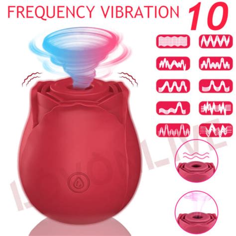 Loving Rose Vibrator 10 Speeds Nipple Masturbation Sucker Sex Toys For