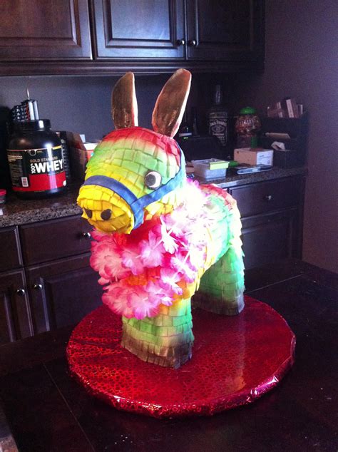 pinata donkey cake mexican birthday parties animal cakes pinata cake