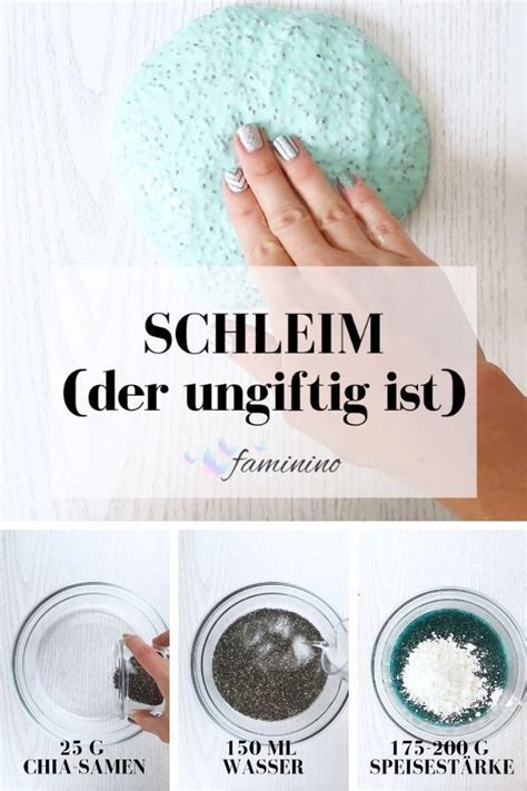 rezepte fuer schleim ohne kleber essbarer schleim der