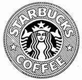 Starbucks Zeichnen sketch template