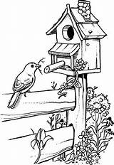 Fence Birdhouse Pyrography Stove sketch template