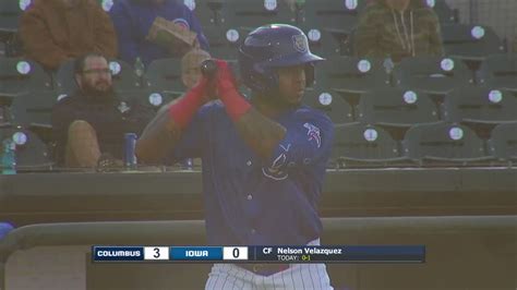 iowa cubs on twitter that ball got out in a hurry 👀 nelson velazquez