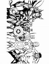 Coloring Comic Pages Avengers Book Strip Comics Marvel Colouring Printable Superhero Color Kids Print Robin Adult Wallpaper Getcolorings Books Great sketch template