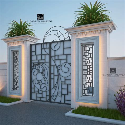 entrance arch gate design  inviting front yard decor inspirator