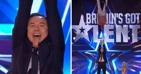 david walliams left dangling in mid air as britain s got talent act