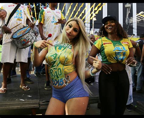 Footie Fans Strip Off For Body Painting At World Cup And