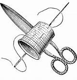 Hilo Aguja Dedal Tijeras Schere Ditale Tijera Scissors Needle Thimble Malvorlagen Paint Misti Vestir Costura Malvorlage Permalink Kategorien sketch template