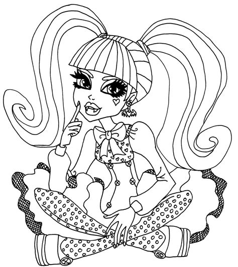 coloring pages  monster high