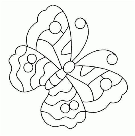 simple butterflies coloring pages
