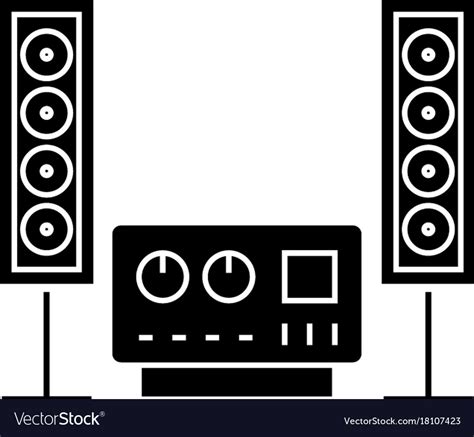 stereo sound  fi system icon royalty  vector image