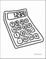 Calculator Clipart Drawing Webstockreview Getdrawings sketch template
