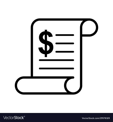 document billing icon design template royalty  vector