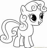 Sweetie Mlp Coloringpages101 Coloriages Chauffage Licorne Scootaloo sketch template