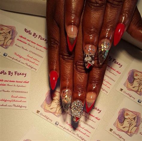 bling set nails foxxy bling