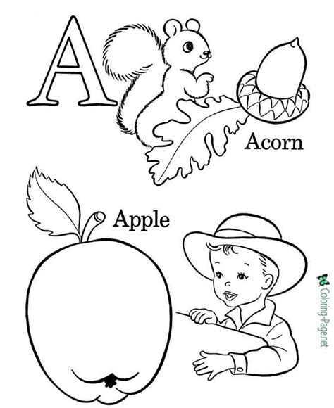 alphabet coloring pages letter