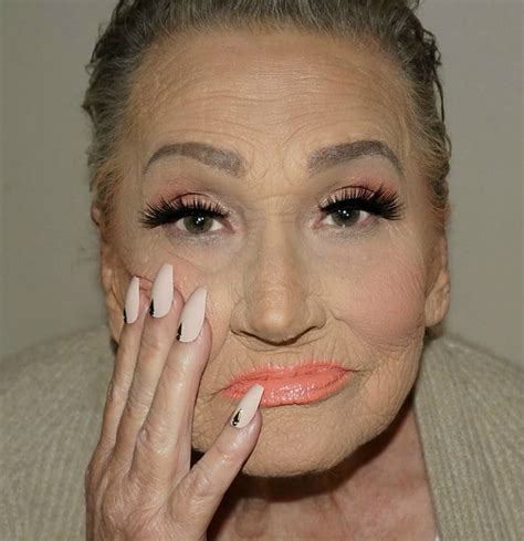 80 year old grandma gets makeup transformation from granddaughter